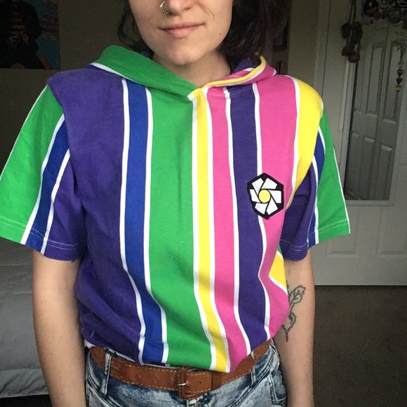 Bright striped hoodie! - Picture 6 of 7